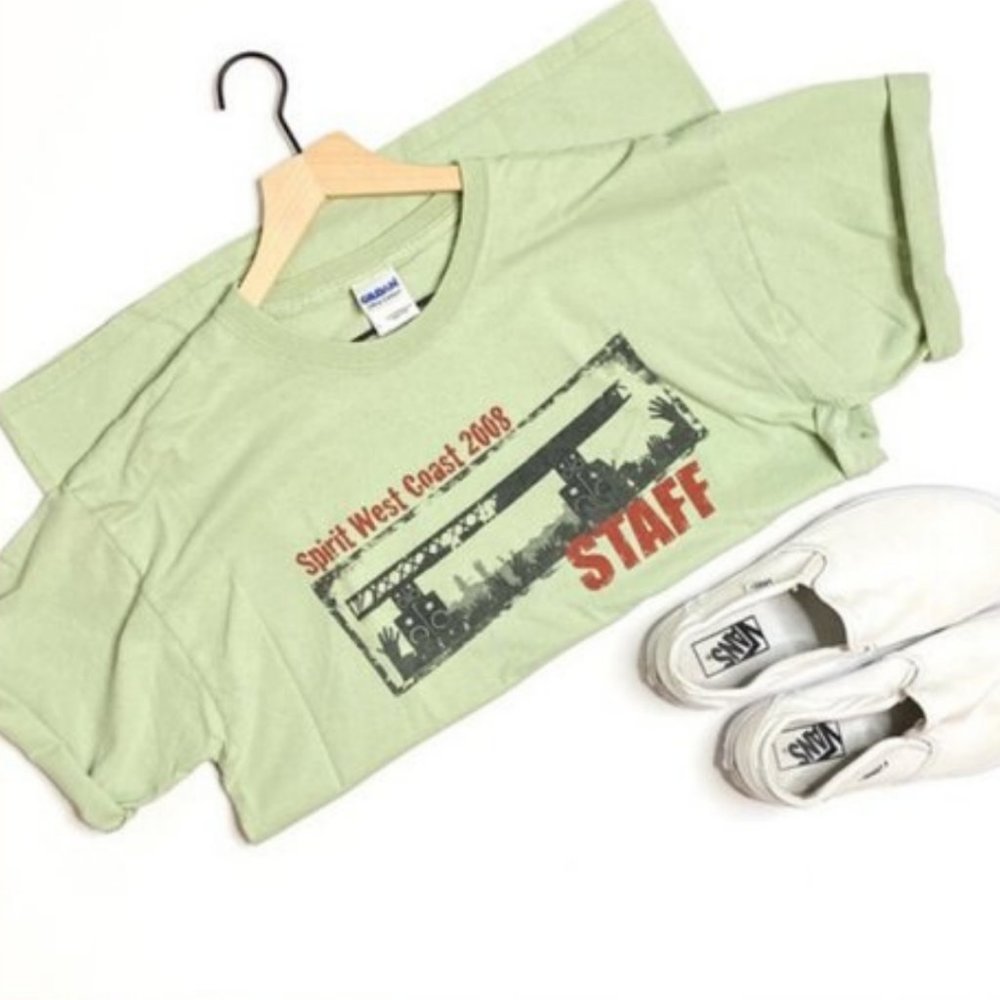 Vintage 00’s Concert Tee Preshrunk Green Cotton